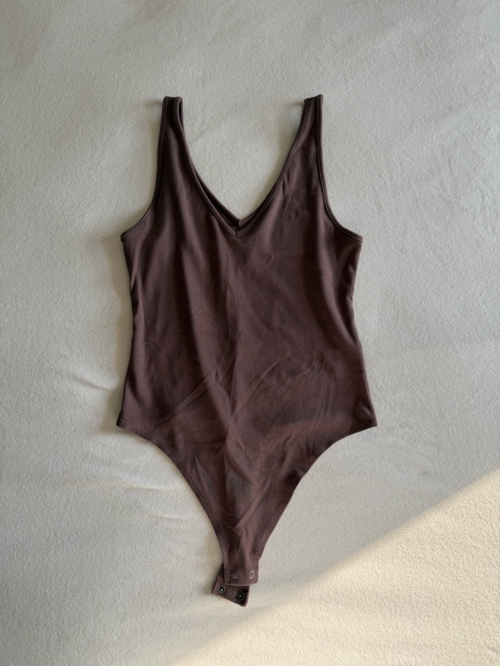 NWOT - American Eagle Outfitters Ribbed Brown Bodysuit